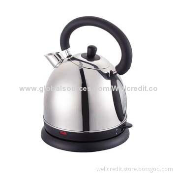 CE-/GS-/EMC-/RoHS-approved 1.8L stainless steel electric kettle